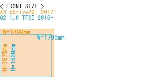 #X3 xDrive20i 2017- + Q2 1.0 TFSI 2016-